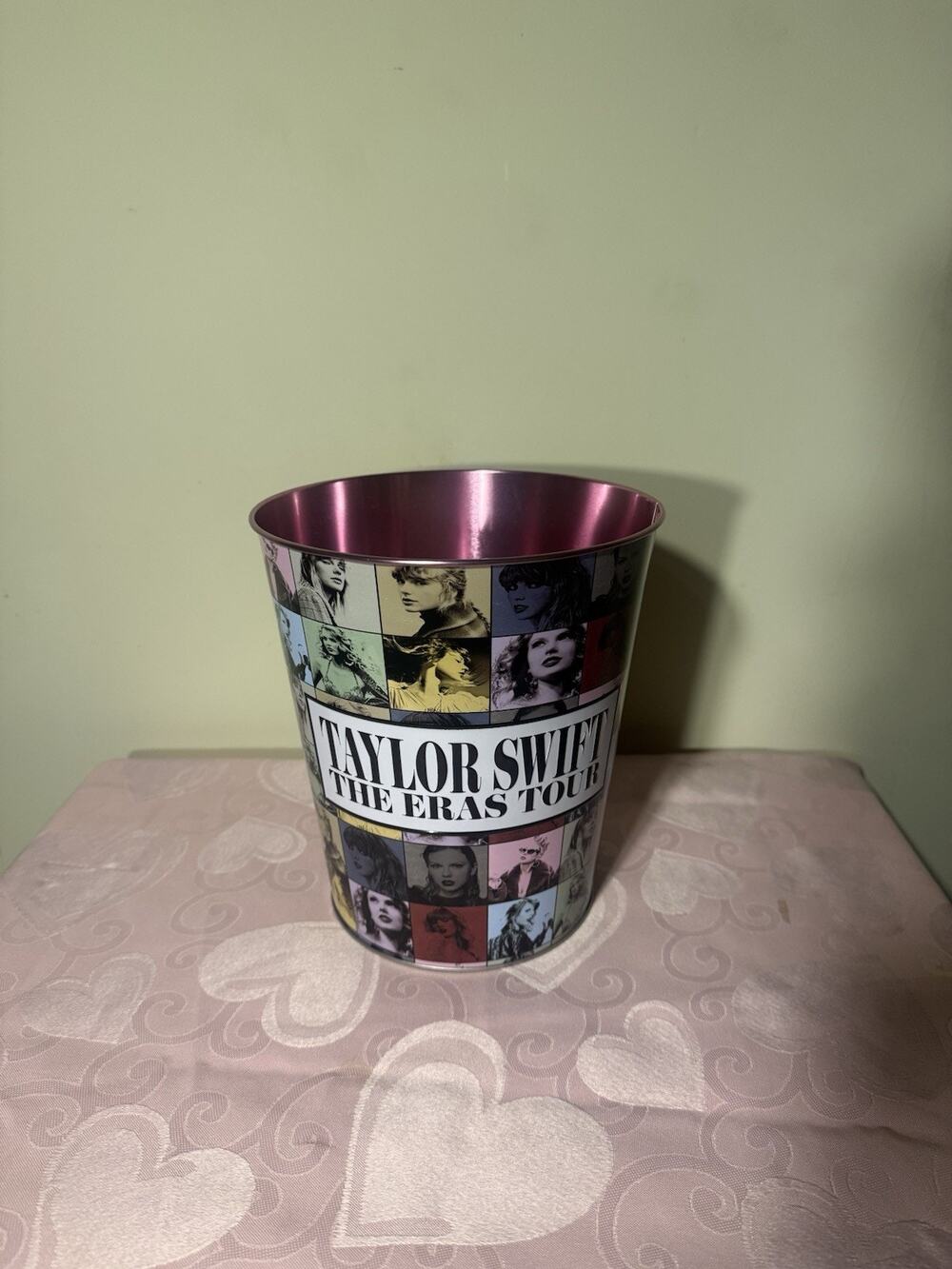TAYLOR SWIFT AMC EXCLUSIVE ERAS TOUR MOVIE COLLECTIBLE PINK POPCORN BUCKET